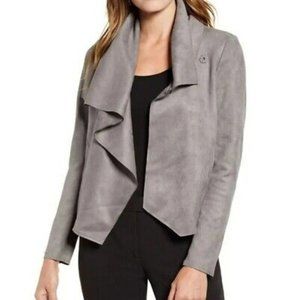 🆕NWT  ANNE KLEIN Asymmetrical Wrap Jacket Degas Gray - Size L